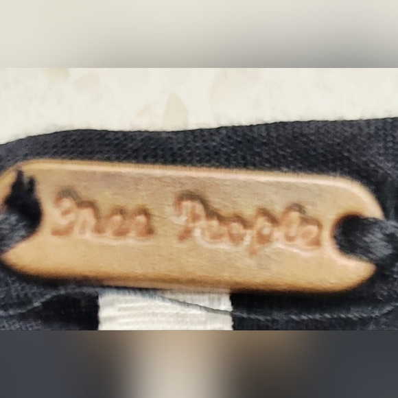 Free People Black Dress with Purple & Pink Embroidery | Size Small - Picture 3 of 4